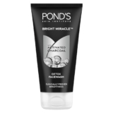 Pond’S Bright Miracle Detox Facewash | 10X Power Of Activated Charcoal| For Deep Cleaned Skin | Reveals Glow, Pollution Clear Face Wash, 150Gm