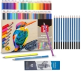 Corslet Set of 84 Drawing Kit 72 Pc Colour Pencils Set 12 Pc Drawing Pencils for Sketching Shading Coloring for Adults Beginners Pencil Colour Set