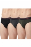 Van Heusen Men Briefs – 100% Combed Cotton – Pack of 3 – Anti Bacterial, Colour Fresh, Moisture Wicking_10003_Peat, Anthra Mel, Pure Black_S