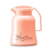 Milton Crystal 500 Vacuum Insulated Inner Glass Hot Or Cold Flask, 500 Ml, Peach