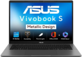 Asus Vivobook S14 (2025) With Office 2024 + M365 Basic*, Metallic Design, H-Series Intel Core I5 13Th Gen 13420H – (16 Gb/512 Gb Ssd/Windows 11 Home) S3407Va-Ly037Ws Thin And Light Laptop(14 Inch, Matte Gray, 1.39 Kg, With Ms Office)