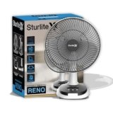 Sturlite Reno 30W Portable Table Fan + Lamp| 3 Speed Modes| 2 Lighting Modes| Auto-Off Timer| Silent Operation With Upto 10Hr Long Battery Backup| 3600 mAh Li-ion Battery – Pack of 1,Black And White