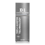 Haier 328 L 3 Star Frost Free Top Mount Double Door Refrigerator | Convertible 10-in-1 | Triple Inverter & Fan Motor Technology | Twist Ice Maker (HEF-333TS-P, Inox Steel)