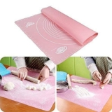 Sheetal Patel Silicon Fondant Rolling Mat Or Silicone Baking Sheet Large With Measurements Stretchable For Kitchen Roti Chapati Cake Pad Cooking Dough Atta Kneading (Multicolour)