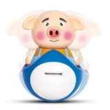 BUMTUM Musical Roly Poly Toys for Babies| Push and Shake Wobbling Toy with Music | Tumbler Doll Toy | Sound Balancing Doll Toys for Baby Boys & Girls 6+ Months (Blue)