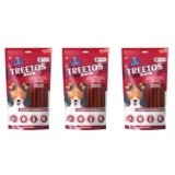 Dr. Pets Pack of 3 (85g Each) Treetos Chicken Stix Dog Treats | Chicken Pomegranate Flavour | Soft Chew Sticks for Puppies & Adult Dogs | Training Reward Snacks | Easy to Chew | Pouch Pack