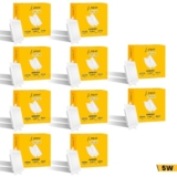 Jaquar Strella Slim 5W Square Recess Down Light – Cool White, Energy Efficient LED Ceiling Light for Home and Office (Pack of 10)