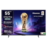 Hisense 139 cm (55 inches) E7Q PRO Series 4K Ultra HD Smart QLED TV 55E7Q PRO (Charcoal Grey)