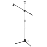 Amazon Basics 3 Leg Boom Heavy Duty Microphone Stand | For Studio Recording, Speeches & Live Performances | Stable and Flexible | Slip Resistant