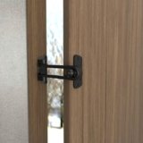JIALTO High-Security Swing Bar Door Guard Lock — Heavy-Duty Brass Auxiliary Safety Latch for Home, Office & Hotel (Black, Pack of – 1)