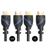 C & E Gold Plated 4K Hdmi To Hdmi Cable | Combo Pack [ 1.5-Ft | 3-Ft ] Hdmi 2.0 – High Speed Data Upto 18Gbps