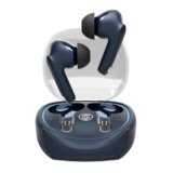 Salpido Wireless Earbuds, TWS Bluetooth 5.3, ENC, Touch Controls, Blue