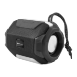 Vaku Luxos® Audilo 10w Wireless Bluetooth Speaker with FM Radio 8Hrs Playtime Micro-SD & USB Support RGB Light Portable Outdoor Speaker for Home, Travel, Parties, HD Stereo Sound– Black