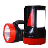 Robustt Dual LED Search Light with Long Range Upto 1 km|75 watt|ABS Plastic| Portable Water Resistant & Shock Proof Rechargeable High Brightness LED Torch Light with Charging Plug Des-1, (Pack of 10)