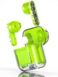 VEHOP TM10 Transparent Truly Wireless TWS Earbuds, AI-ENC Calls, Long Playtime, Immersive Audio, Bluetooth v5.3 Wireless Earphone, Voice Assistant, Type-C Fast Charging & IPX5 Water Resistant. (GREEN)
