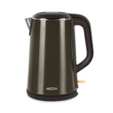 Milton Euroline Hagen Electric Kettle,1.8 Litre, Stainless Steel, Double Walled, Cool Touch Outer Body With Auto Shut Off, Power Indicator, Dry Boil & Excess Steam, 1500 Watts, Black