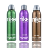 Nike Black Pepper + Incense + Vetiver Fresh Spray Deodorant For Men – Long-Lasting, Fresh Scent – 3 Pack (200Ml Each) | Perfect For Confidence