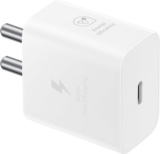 SAMSUNG Original 25W, Type C Power Adaptor compatible for all Samsung Devices (Super Fast Charge 3.0)(White)