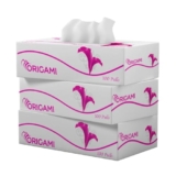 Origami 2 Ply Facial Tissue Pack | Car Tissue – Pack Of 3 (100 Pulls Per Box, 600 Sheets)