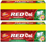 Dabur Red Ayurvedic Gel For Freshness ( Super Saver Pack) Toothpaste(600 G, Pack Of 2)