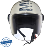 Royal Enfield Coopter Camo Printed Mlg Open Face With Visor Isi Certified Motorbike Helmet(Gloss White)