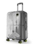 Safari Tazzo 8 Wheels 66cm Medium Size Trolley Bag, Hard Case Polycarbonate, 360º Wheeling Small Check in Luggage, Suitcase for Travel, Trolley Bags for Travel, Printed