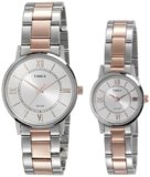 TIMEX Classics Analog Watch for Unisex with Silver-Tone Round Dial & Two Tone Stainless Steel Bracelet Band Water Resistant Unisex Wrist Watches – TW00PR213