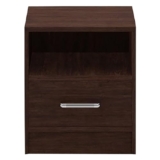 Royaloak Zest Sidetable | Engineered Wood with Melamine Finish Sidetable | Ample Storage |Telescopic Channel | Chrome Handle | Modern Design | Sidetable with Drawer | Wooden Side Table for Bedroom