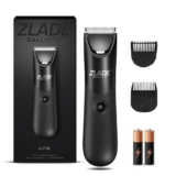 Zlade Ballistic LITE Manscaping Full Body Trimmer for Men | Beard, Body, Balls, Pubic Hair, Private Parts | IPX7 Waterproof, No Nicks or Cuts | Cordless AAA Battery Powered