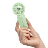 Zebronics Heat Buster 100, Mini Portable Hand Fan, 10500 RPM, 3 Speed Modes with Brushless Motor, Upto 5.4m/s Airflow, Type C Charging, for Travel, Makeup, Office, Home (Green)