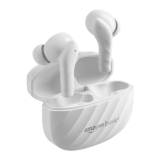 amazon basics TWS in-Ear Earbuds (AB-T10) with Fast Charging up to 50 Hours of Playtime | Dual 10mm Driver | IPX4 Water-Resistance | Bluetooth 5.3 | Charging Case with Mic | Touch Control (White)