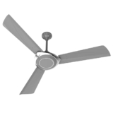 Polycab Superb Neo Star Rated, 1200Mm Ceiling Fan For Home | High Speed & Air Delivery | Saves Up To 33% Electricity, 100% Copper, Rust-Proof Blades, 52 Watt | 2-Yr Warranty【Cool Grey Silver】