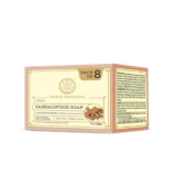 Khadi Natural Sandalwood Soap | Natural Handmade Soap | Bathing Soap For Hydrated Skin | Natural Soap With Essential Oils | Suitable For All Skin Types | Pack Of 8(125Gx8) (1000G)