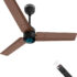 Atomberg Renesa 5 Star BEE Rated with 3 Year Warranty BLDC Motor with Remote 900 mm Ceiling Fan(5 Star | Brown & black | Pack of 1)