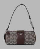 COACH Women Brown, Grey Shoulder Bag