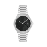 Calvin Klein Ck Confidence Qtz Basic Calendar Black Round Dial Men’s Watch|Stainless Steel Material|Silver Color Band – 25200482