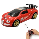 Zivvy Big Remote Control Car Red | 2.4G Rechargeable Car with 150m Range | LED Lights & Spray Effect | High-Speed Drift Toy | Best Gift for Boys & Girls 2 3 4 5 6 7 8+ Years