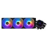 Thermalright Frozen Prism 360 Black ARGB CPU Liquid Cooler,Efficient PWM Controlled Pump 3300RPM,3×TL-E12 Series PWM Fan,Water Cooling Computer Parts,for AMD AM4/AM5,Intel 1150/1156/1200/1700/2066