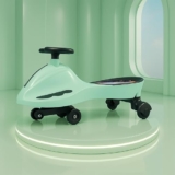 Kidsmate Drift Swing Car for Kids – Ride-On Toy with PU Wheels, Non-Slip Pedals, and 360° Rotating Steering for Easy Navigate The Car for Ages 3 and Up -Sea Green