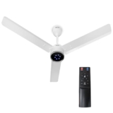 Inalsa Bldc Ceiling Fan 1200Mm Aero Swift Edge|Ceiling Fan With Remote Control Timer/Boost Mode|Bee 5 Star Rated Energy Efficient|Low Noise|High Air Delivery|Led Indicator|3 Yr Warranty On Motor,White