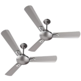 Havells 1200mm Festiva ES Ceiling Fan | Premium Finish, Decorative Fan, Elegant Looks, High Air Delivery, Energy Saving, 100% Pure Copper Motor | 2 Year Warranty | (Pack of 2, Mist)