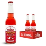 Tribe Kombucha | Weight Management – Detox – Antioxidant | Naturally Sparkling Probiotic Super Drink|Recipes With Hibiscus & Lemon | Gut Friendly | Gluten Free | Immunity Booster | Pack Of 7 |330 Ml