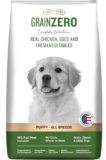Grain Zero Puppy Dry Dog Food 12kg | Real Chicken, Egg & Vegetables | 48% Meat Inclusion, No Grain Formula, Gluten-Free | Promotes Healthy Skin & Coat | All Breeds