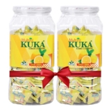 Multani Kuka Cough Lozenges Tulsi Lemon Pack of 2 (150 Lozenges Each Jar) | Ayurvedic Relief for Sore Throat, Cough & Cold | Soothes Throat Irritation & Hoarseness | 150 X 2