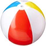 Intex PVC 1 Pack – 59020EP 20″ Glossy Panel Colorful Beach Ball Inflatable Pool, Football, Multicolor