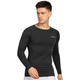 Kobo KT-02 Intense Compression Top Full Sleeve Skins Men’s T-Shirt Base Layer Tight for Gym Running Swimming Cricket Cycling Football Yoga Basketball Tennis Badminton & Many More Sports (Imported)