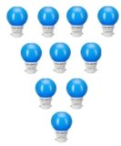 Halonix B22 0.5-Watt Led Night Bulb (Pack of 10, Blue, Round)