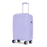 Nasher Miles Bruges Hard-Sided Polypropylene Cabin Luggage 20 inch | 55cm | 8 Wheels Small Trolley Bag for Travel | Suitcase (Pastel Purple)