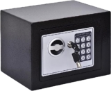 Heavy-Duty Electronic Digital Safe Box with Keypad Lock & Biometric Lock and Emergency Key – Steel Security Locker for Home, Office & Jewelry Storage Deposit Box