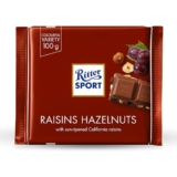 Ritter Sport Raisins & Hazelnut Milk Chocolate 100 Grams | Imported Chocolate from Germany